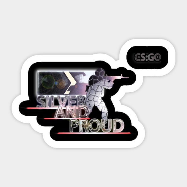 CSGO Silver Pride Sticker by Warspanker